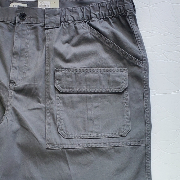 Croft & Barrow Cargo Shorts Men's Big & Tall Side Elastic Casual Gray NWT - Picture 5 of 14
